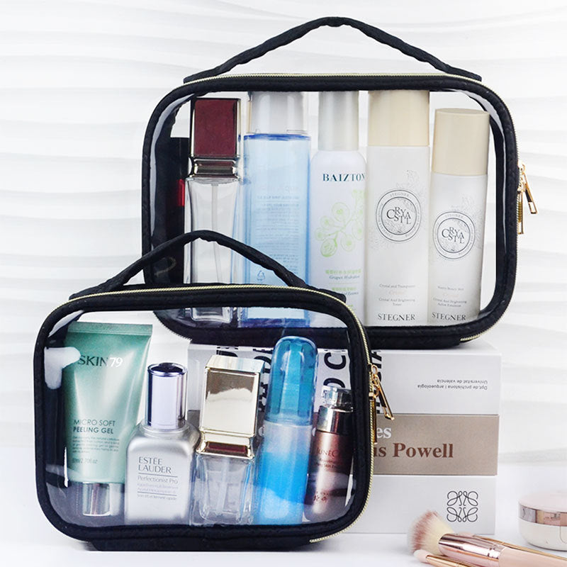 Cross-Border New Style Storage Bag, Portable Hand-Held Multi-Functional Waterproof Travel Transparent Pvc Storage Bag