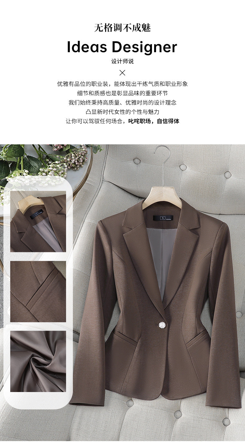 2025 Autumn/Winter Amazon Casual Fashion Women's Slim Short Chanel-Style Blazer for Cross-Border Trade 8535
