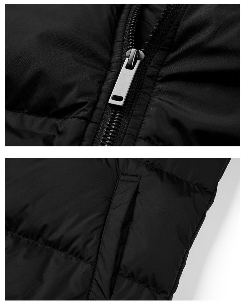 Cross-Border Men's Thickened Cotton Jacket with Hood, Loose Fit, Warm, Versatile, Casual, Cold-Proof Men's Cotton Coat, Trendy Sports Jacket