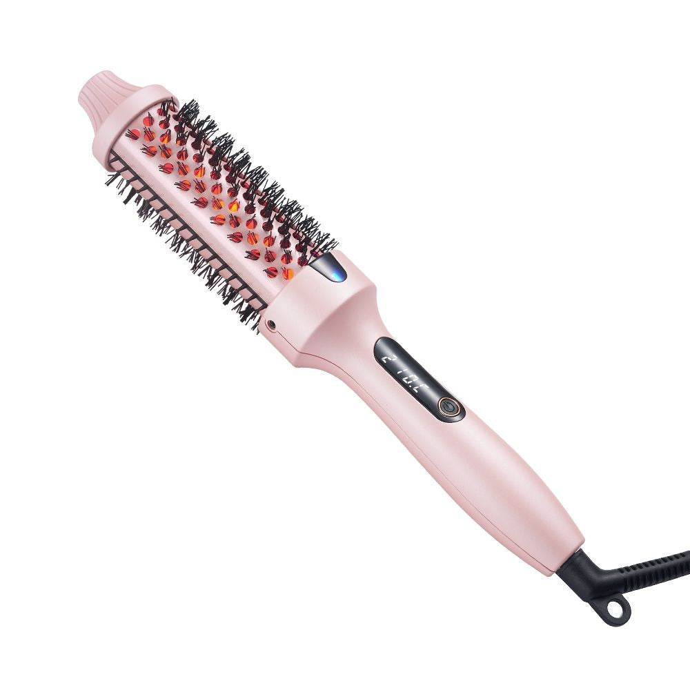 Patented Cross-Border Popular Infrared Curling Comb Straightening Comb Curling Iron Internet Celebrity Short Hair Home Electric Curling Wand