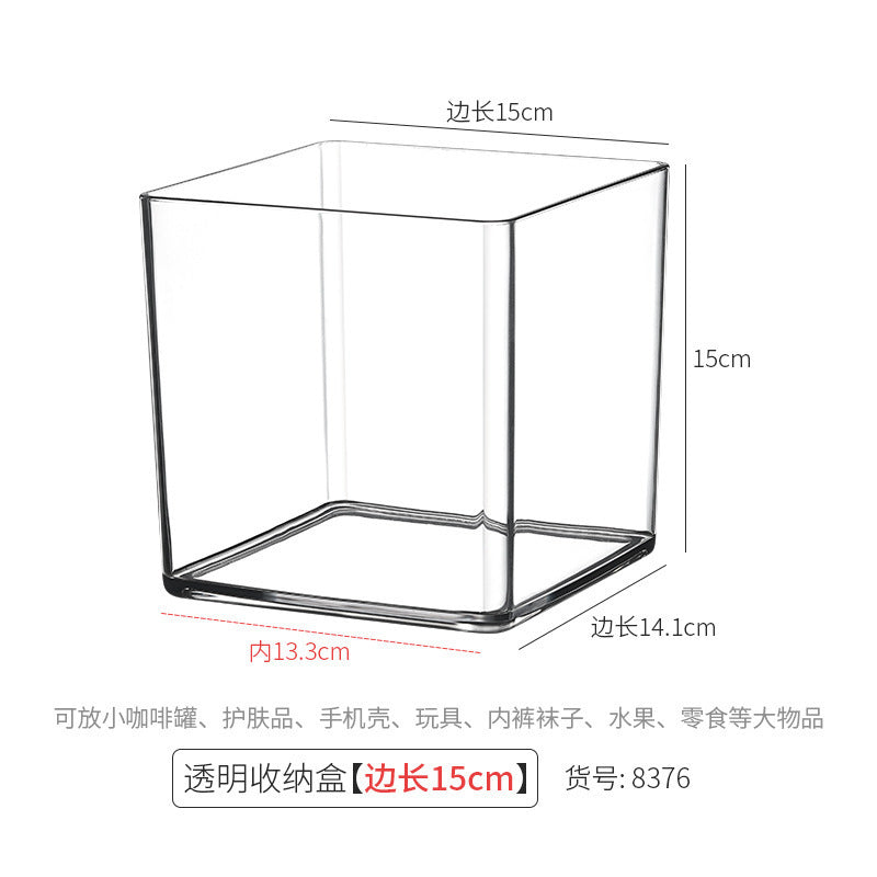 Acrylic Pen Holder Storage Box College Student Desktop Decoration Office High-Looking Large-Capacity Transparent Storage Box