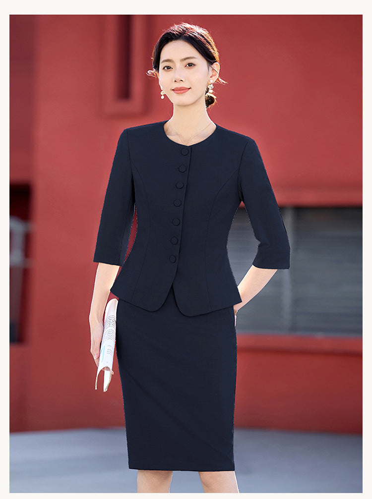 New Chinese Style Professional Skirt Classy Suit Suit for Women 2025 New Sales Workwear Conference Reception Work Clothes Summer