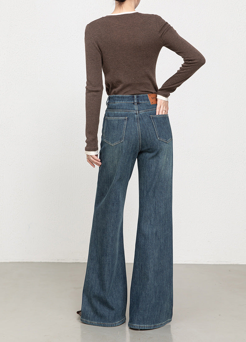 If the 2025 Winter New Style Fleece-Lined and Thickened Women's Jeans Are Four-Way Stretch, Warm, Long, Flared Pants 8120H