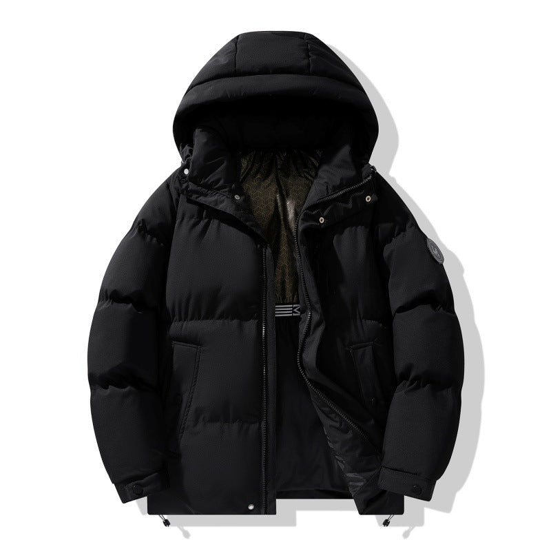 Autumn and Winter New Graphene Cotton Coat, Warm Couple's Same Style Hooded Cotton Jacket, Thickened Winter Coat
