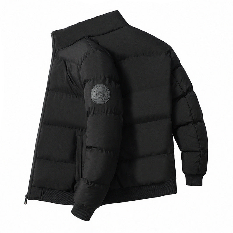 Winter Men's Stand-Up Collar Cotton Outwear, Thickeneded Warm Cotton Outwear, Korean Style Casual Cotton Outwear, Cross-Border Hot Sale Spot Batch