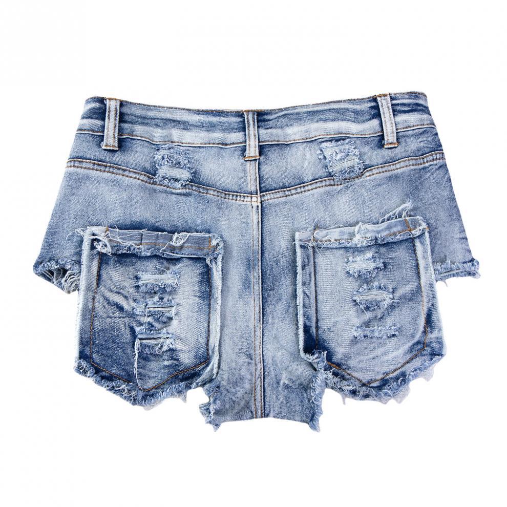 9030 # 2024 New Sexy European and American Raw Edge High Waist Tight Sexy Jeans Denim Shorts for Women