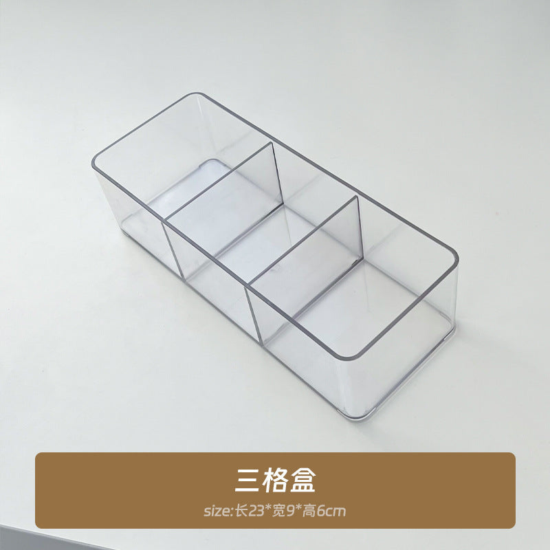 Transparent Bar Storage Box Dust-Proof and Moisture-Proof Protective Cover Desktop Badge Display Frame Food and Toy Millet Storage Display Stand