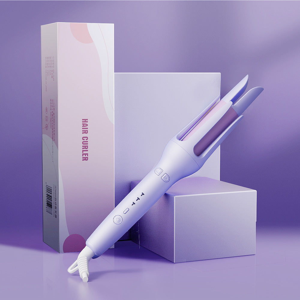 Cross-Border Portable Electric Negative Ion Non-Hot Hair Care Water Ripple Automatic Curling Iron 28mm Large Wave Curling Iron