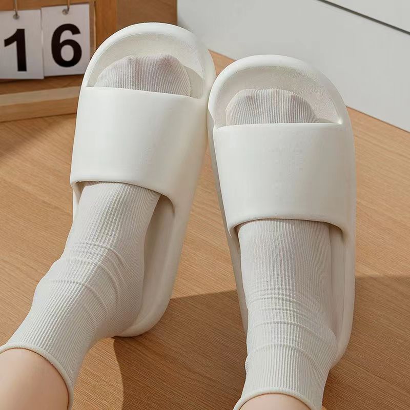 Home slippers women's four seasons 2023 new indoor home bathroom bath non-slip lightweight height increasing eva slippers