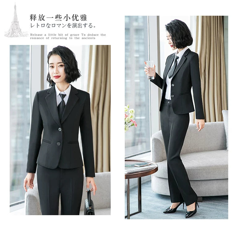 Workplace Women's Elegant Office Workers Korean Style Suit Skirt Two-piece Fashionable Casual British Style Small Suit suit
