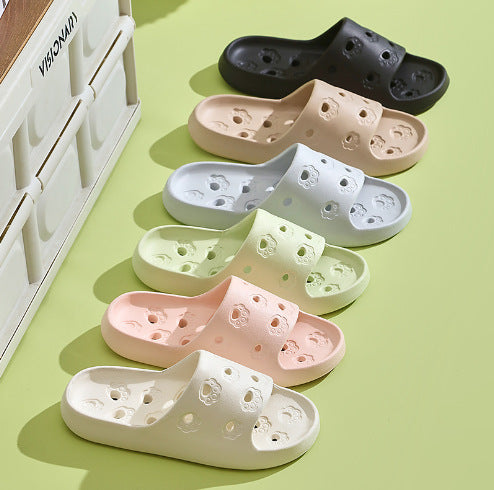 2507 a generation of summer cat claw hollow slippers home indoor leaking bathroom mop factory wholesale cross-border
