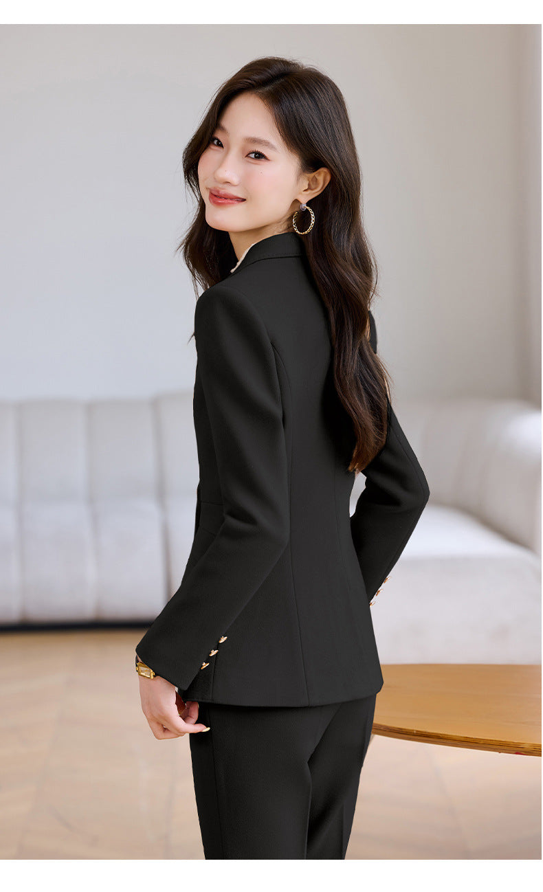 Cross-Border High-End Women's Suit Set, New Style Women's Casual Professional Fashion Elegant Slim-Fit Formal Workwear