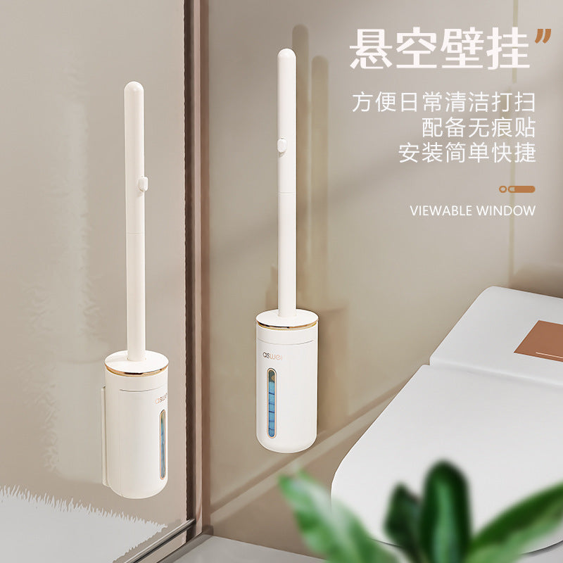 Cream style disposable toilet brush suit disposable disposable replacement brush head toilet cleaning brush decontamination household toilet brush