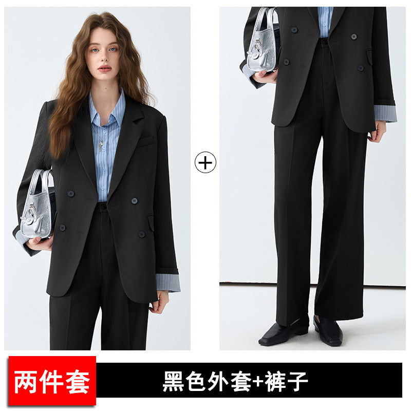 Cross-Border 2025 Blazer for Women Korean Drama Heroine Outfit Professional Formal Suit Casual Black High-End Commuting
