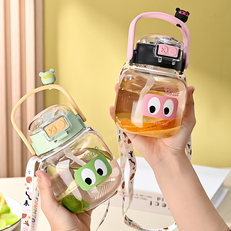 Carefully Selected Popular Children's Sippy Cups, Girls' High-Looking Water Cups, Cute and Portable Summer Cups for Students Going to School