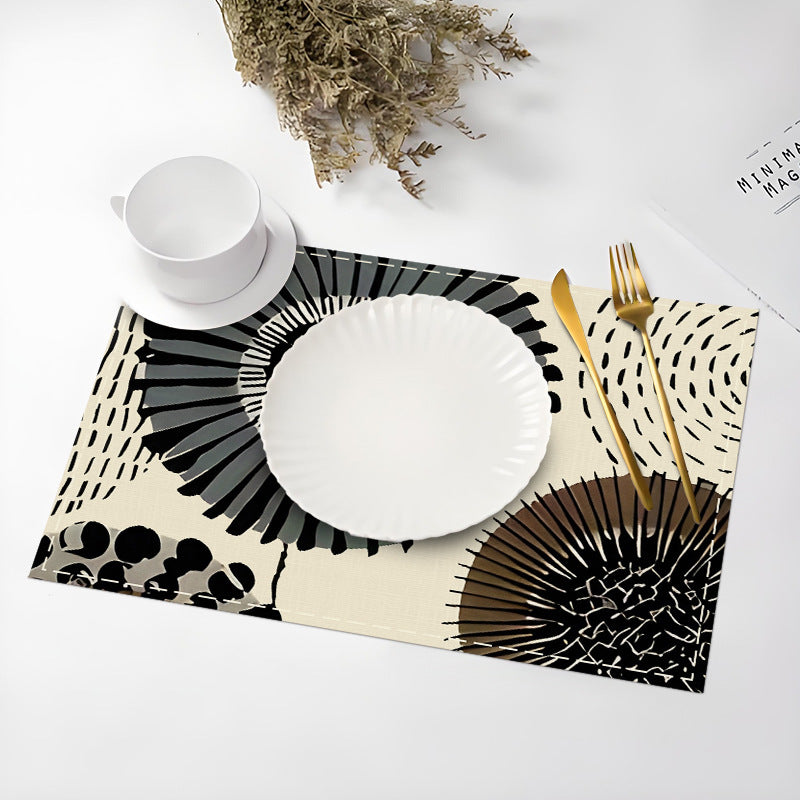 Amazon's Best-Selling Geometric Flower-Shaped Placemat New Holiday Linen Table Mat Home Kitchen Table Decoration Insulation Mat