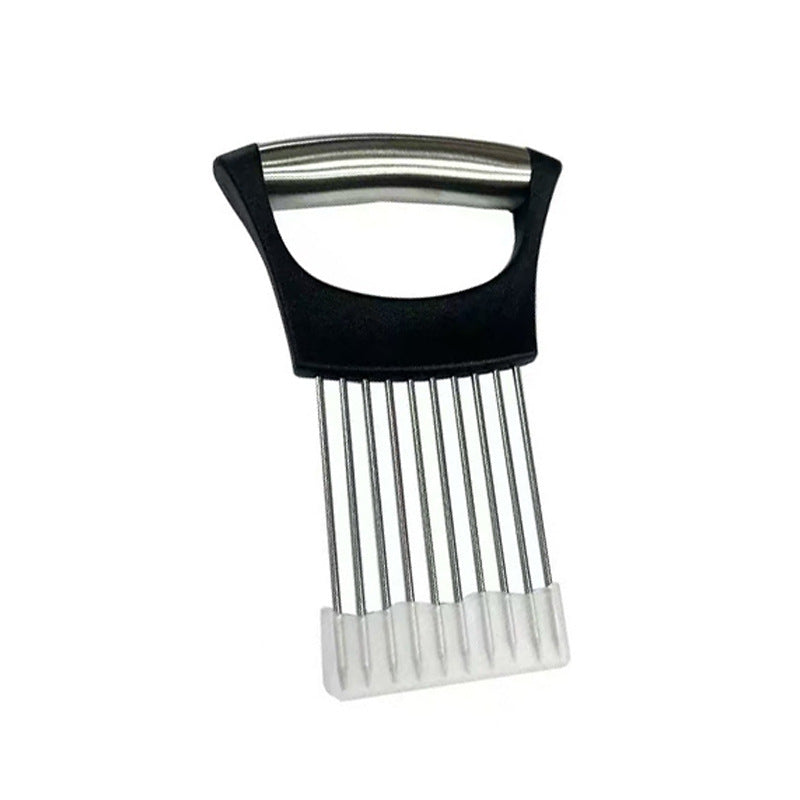 Stainless Steel Onion Needle Slicer Pine Needle Meat Tenderer Vegetable Cutting Kitchen Gadget Onion Insert Slicing Holder