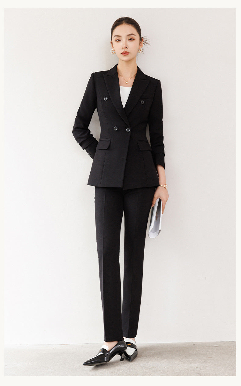 Cross-Border Women's Business Suit, Professional Attire for Interviews, College Student Blazer, Hotel High-End Elegant Workwear