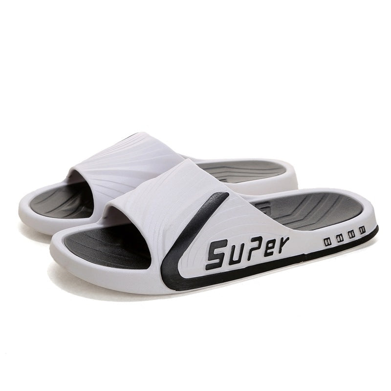 Men's Outdoor Slippers for Summer, Men's Beach Flip-Flops, Couple's Home Non-Slip Sandals, Men's Non-Slip and Wear-Resistant Slippers