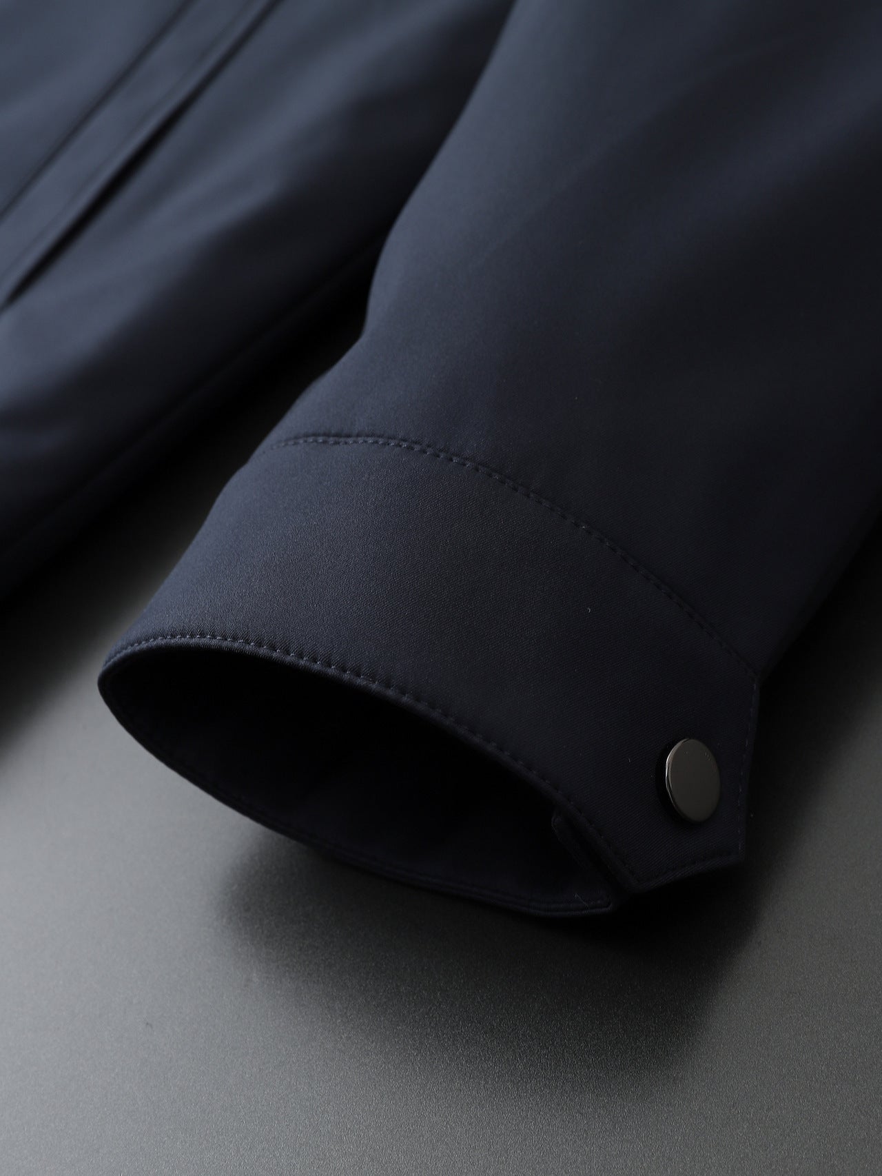 Source Manufacturer Spring and Autumn Anti-Wrinkle Fashion Korean Style Casual Jacket Business Simple Removable Hood Filled with Wool Middle-Aged Clothing
