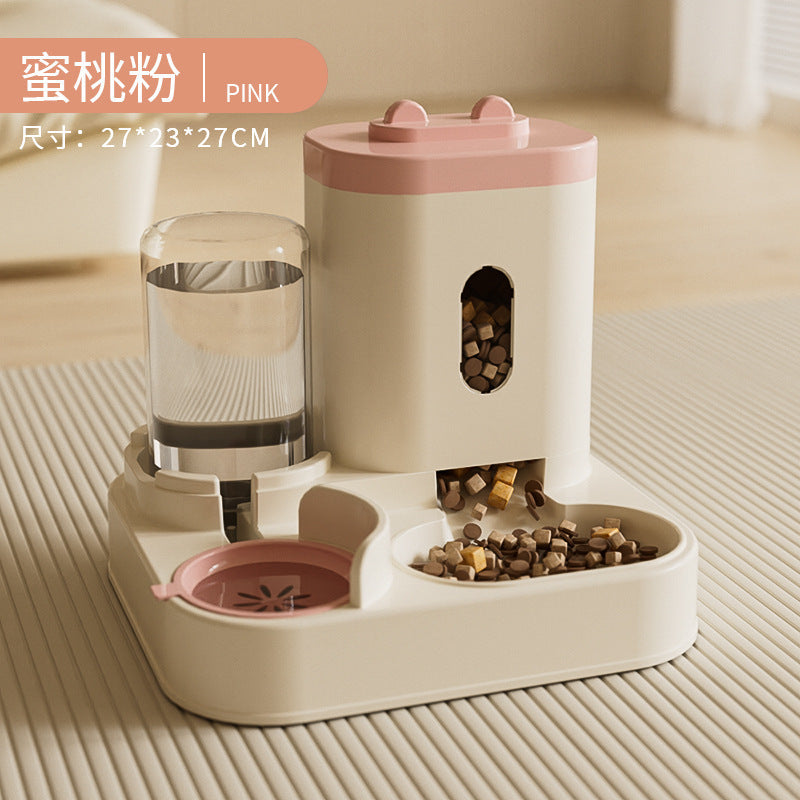 New Automatic Cat Food and Water Feeder, Dog Bowl, Cat Bowl, Two-In-One Water Dispenser, Cat Bowl, Pet Supplies