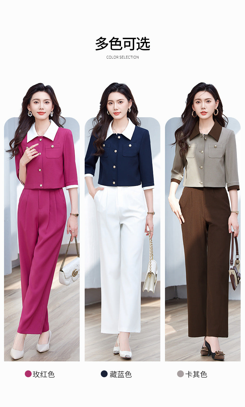 Blazer Women's Spring and Summer 2025 New Elegant Goddess Style Workplace Work Clothing Fashion Professional Suit Suit