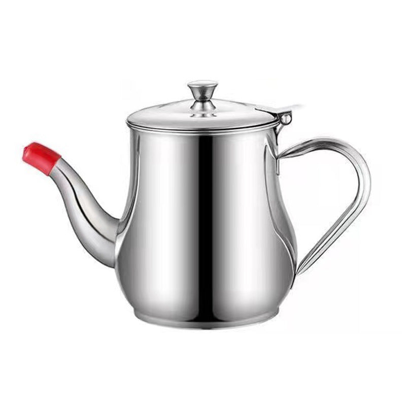 Carefully Selected Stainless Steel Oil Pots for Home Use, Leak-Proof Wine Pots, Ounce Pots, Oil Pouring Bottles, Seasoning Bottles, Kitchen Oil Containers, Wholesale