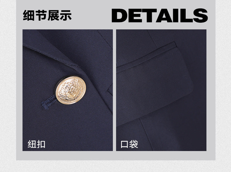 Black Slim Business Suit suit Jacket Female Student Civil Servant Interview Hotel Manager Dress Overalls