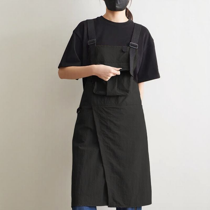 Apron for Women, Korean Style, Fashionable, Suitable for Baristas, Milk Tea Shops, Hair Salons, Nail Salons, Restaurants, Workwear, down Jacket, Casual Workwear