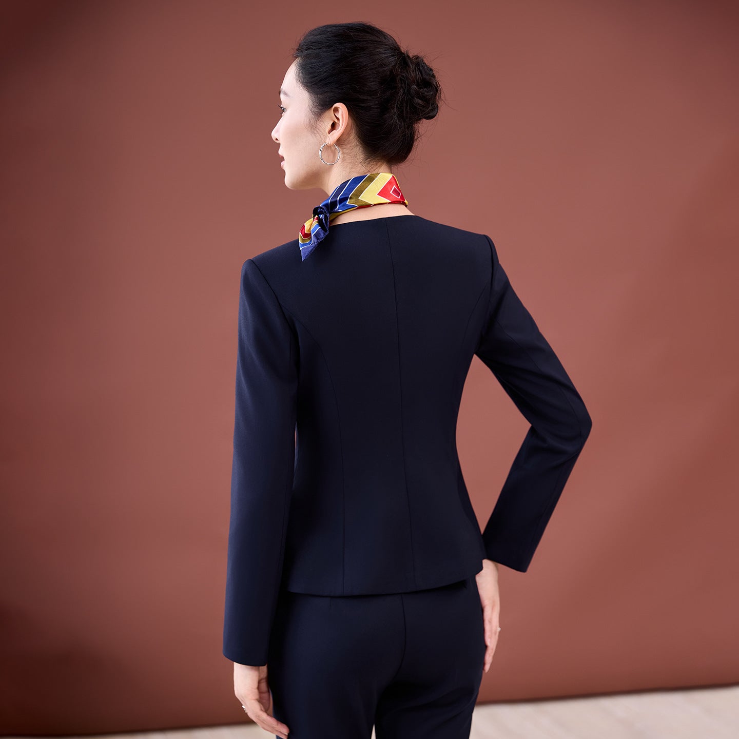 Professional Suit Suit Women's Autumn and Winter New Hotel Front Desk Jewelry Store Workwear Beauty Salon Front Desk Manager Workwear
