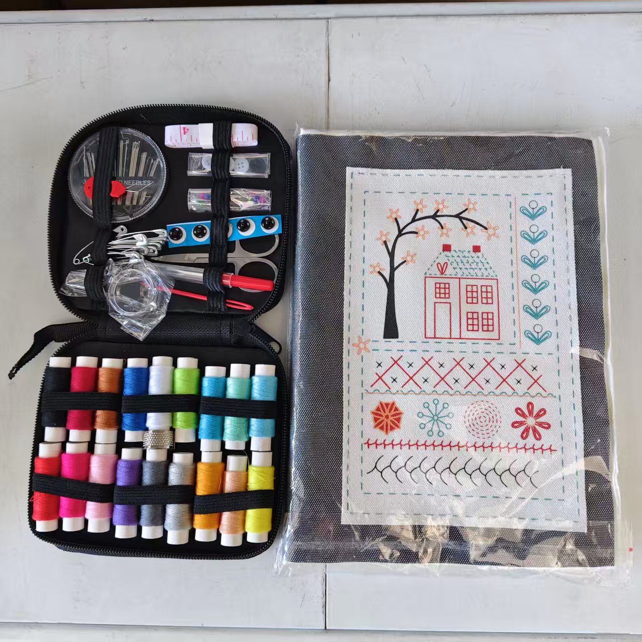 Cross-Border Hot-Selling Household Portable Sewing Kit, Daily Sewing Tools Multi-Piece Set, Handmade Sewing Kit