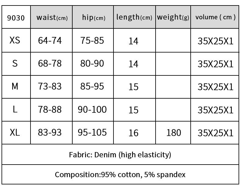 9030 # 2024 New Sexy European and American Raw Edge High Waist Tight Sexy Jeans Denim Shorts for Women