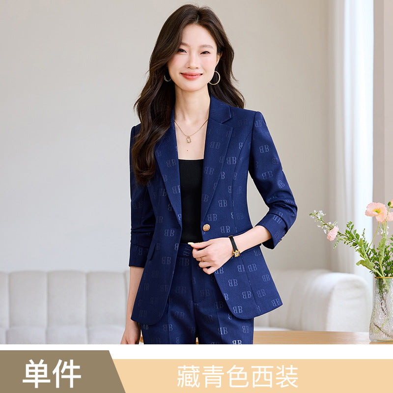 High-End Fashion Letter Printed Suit Suit for Women Spring & Fall 2025 New Design Exquisite Suit Two-Piece Set