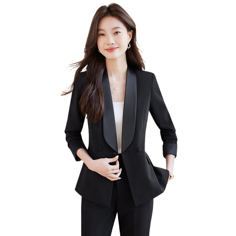 High-End Suit Suit Spring & Fall New Goddess Style Casual Slimming Look Elegant Fashion Commuter Business Professional Workwear