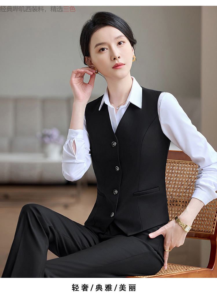 Professional Vest Suit Female Hotel Sales Office Waiter Formal Suit Vest Vest Property Teacher Work Clothes