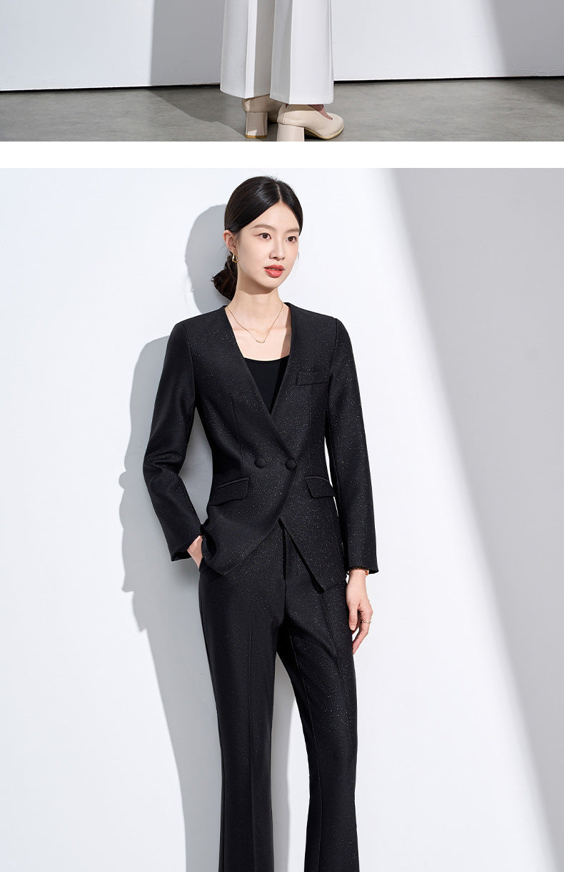 Cross-Border Suit Jacket for Formal Occasions, Fashionable Goddess Style, Versatile, High-End, Elegant, Interview Office Suit Set