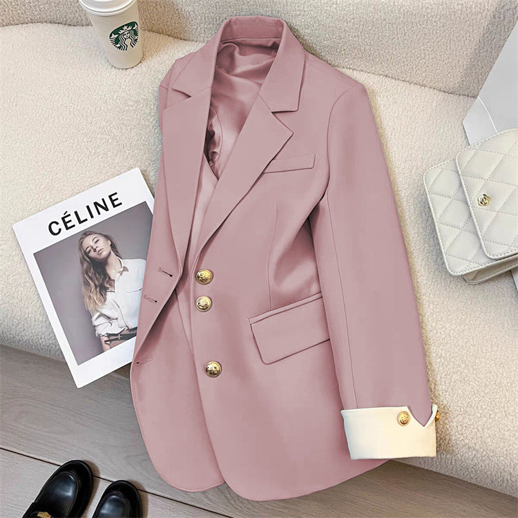 2026 New Style Elegant Commuter Blazer for Women, Spring and Autumn, Unique Design, Trendy Cross-Border Suit