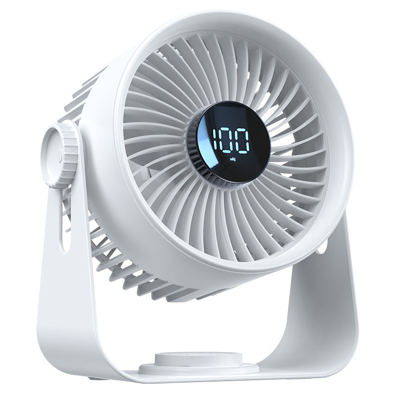 New desktop fan circulation outdoor fan large wind timing remote desktop office desktop fan charging portable
