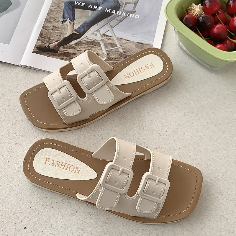 Slippers Women's Summer 2025 Cross-border New Style Slippers Fashion Outfit Flat Slippers Slippers Wholesale Slippers