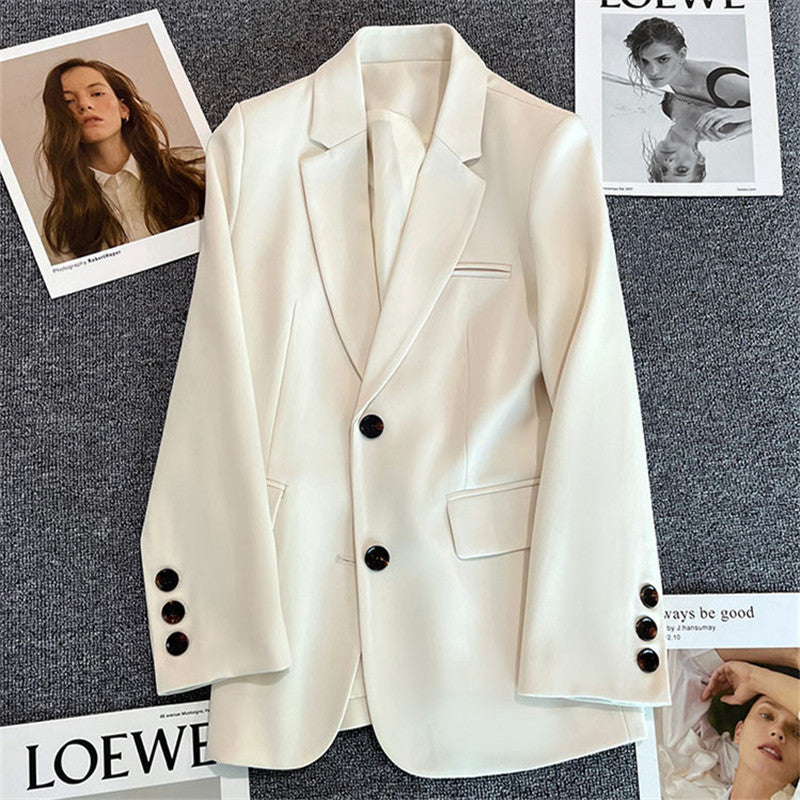 Avocado Green Blazer for Women 2026 Spring and Autumn New Casual Stylish Street-Style Blazer Korean Version Suit Jacket