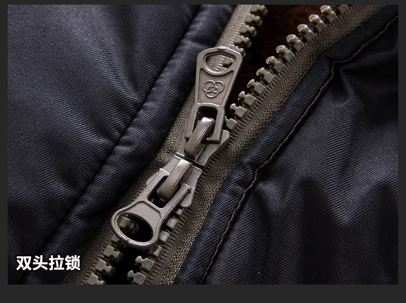 Winter Cold-Proof Cotton Coat, Labor Protection Cotton Jacket, Fleece-Lined and Thickeneded Construction Site Cold Storage Cotton Jacket, Thickeneded Warm Work Clothes, Cotton Jacket