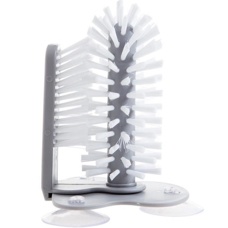 Cup Brush, Cup Washing Brush, Suction Cup Brush, Multifunctional Milk Tea Shop Suction Wall Rotating Decontamination Cleaning Glass Cup Brush
