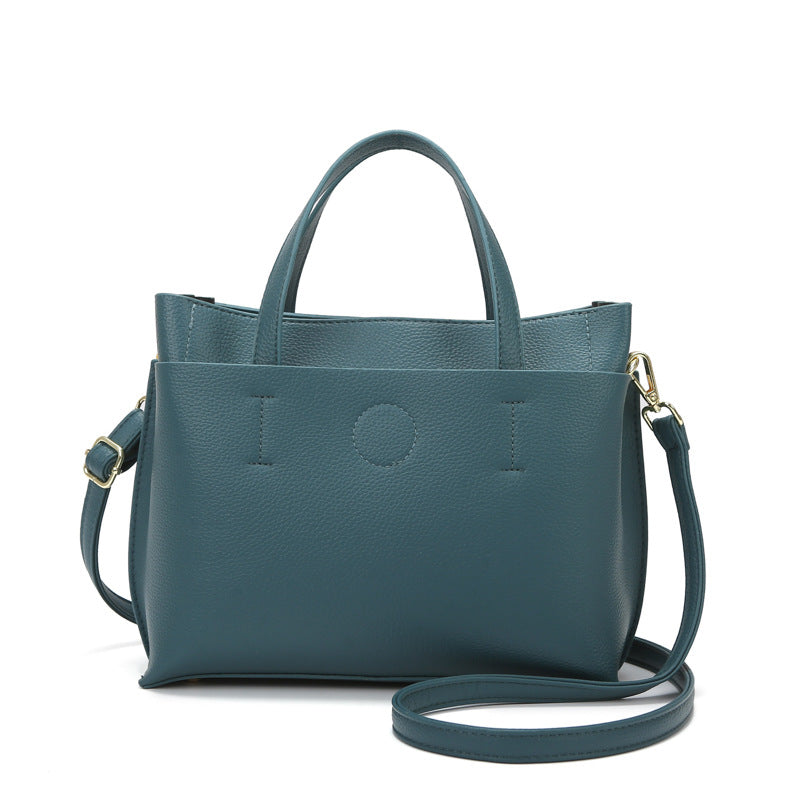 Cross-border women's bag trendnew large-capacity shoulder bag portable messenger bag fashionable and simple commuter bag