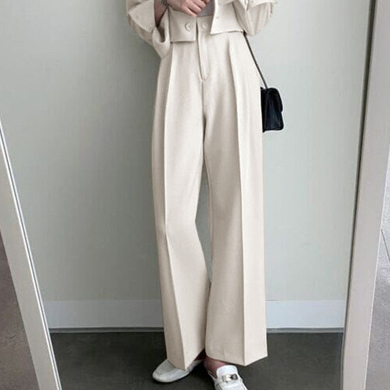 Autumn 2022 New khaki Small Suit Jacket Women's High Sense Small Temperament Commuter Suit suit