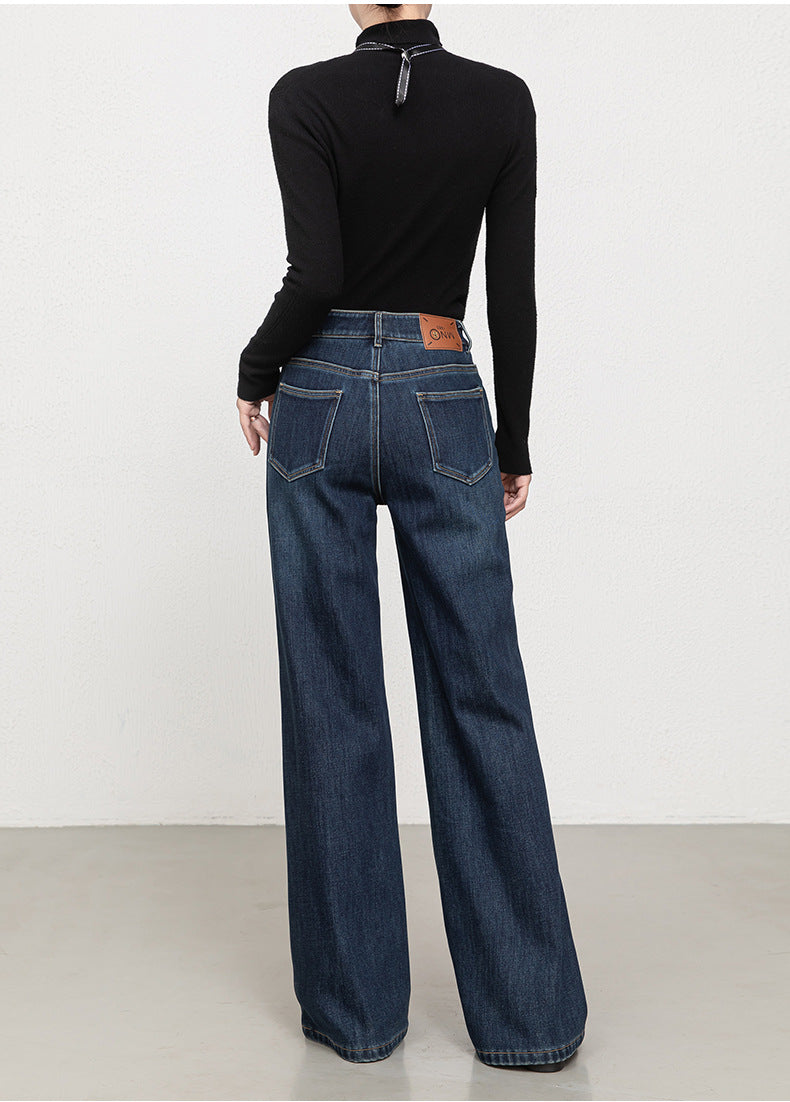 If the 2025 Winter New Style Fleece-Lined and Thickened Women's Jeans Are Four-Way Stretch, Warm, Long, Flared Pants 8120H