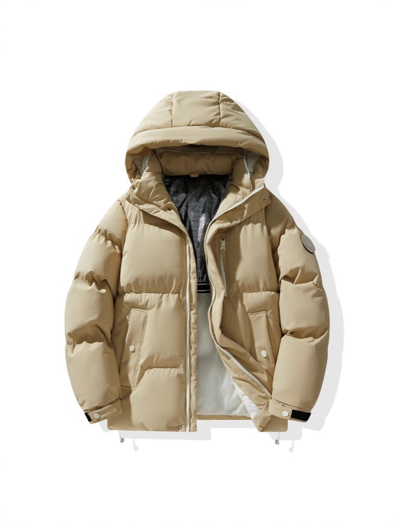 Autumn and Winter New Graphene Cotton Coat, Warm Couple's Same Style Hooded Cotton Jacket, Thickened Winter Coat