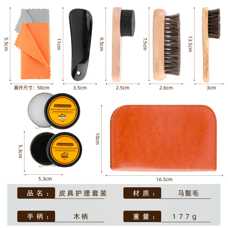 Shoe brush shoe polish suit leather shoes travel shoes maintenance oil leather maintenance shoes leather cleaning care factory wholesale