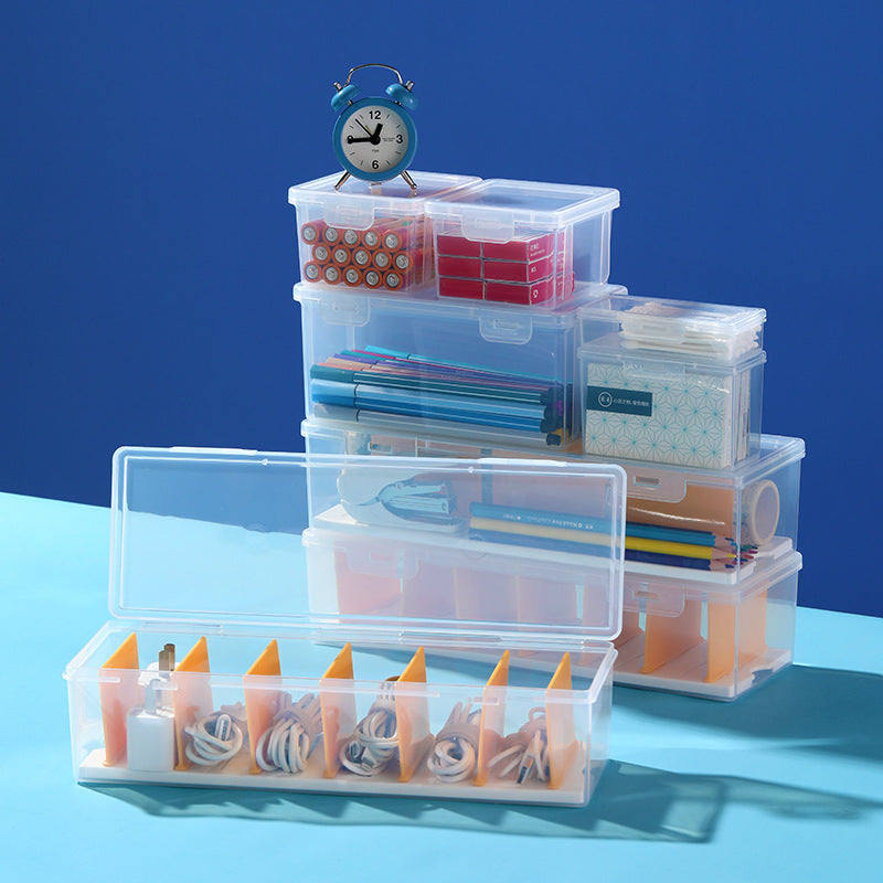 [Special Offer] Transparent Storage Box Flip-Top Organizer Multi-Purpose Square Storage Box Miscellaneous Box 20 Sizes