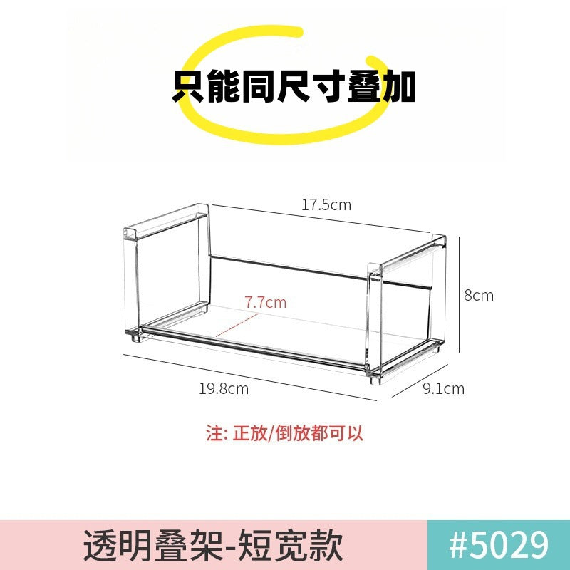 5028. Japan Km.5029. Simple Transparent Shelf, Multiple Hand-Made Display Shelves Can Be Stacked