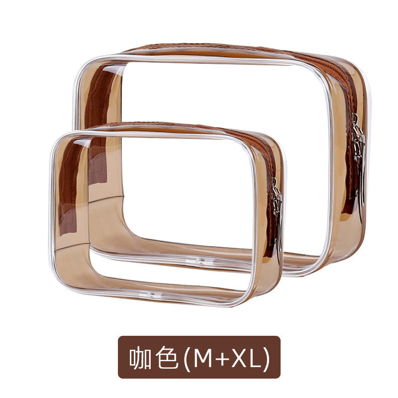 Pvc Toiletry Bag Transparent Cosmetic Bag Portable Storage Bag Large Capacity Travel Toiletry Bag High-End Waterproof